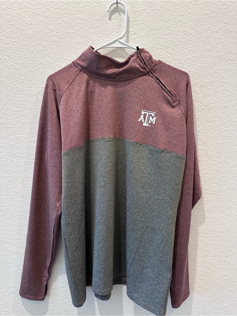 Rivalry Threads Texas A&M Aggies Kids XL 16/18 Maroon Grey Side Zip Pullover